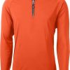 Uomini Bugatchi Maglioni | Adatta Il Pullover Con Zip A Un Quarto In Arancione College A Nordstrom, Taglia Xxx-Large