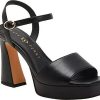 Donne Simone Miller Scarpe Con Plateau | Il Sandalo Con Plateau E Cinturino Alla Caviglia Quadrato In Nero Su Nordstrom, Taglia 9.5