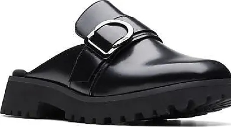 Donne Camminata leggera Muli | Mulo Clarks(R) Stayso Free In Pelle Nera A Nordstrom, Taglia 6.5