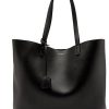 Donne Lacoste Borse | Borsa Tote In Pelle - Uomo - Nera