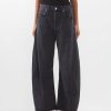 Donne Stella McCartney Jeans | Citizens Of Humanity - Jeans A Gamba Larga In Denim Organico A Ferro Di Cavallo - Donna - Nero