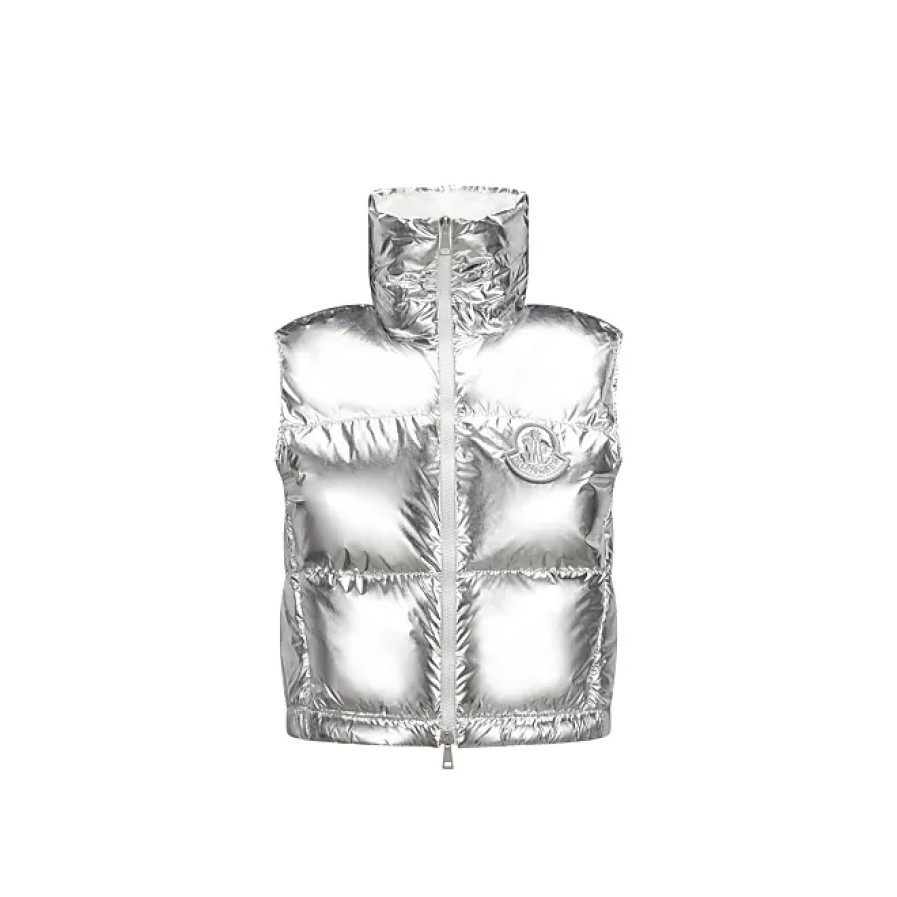 Donne Moncler Gilet | Gilet In Piumino Blavet Grigio Taglia 4