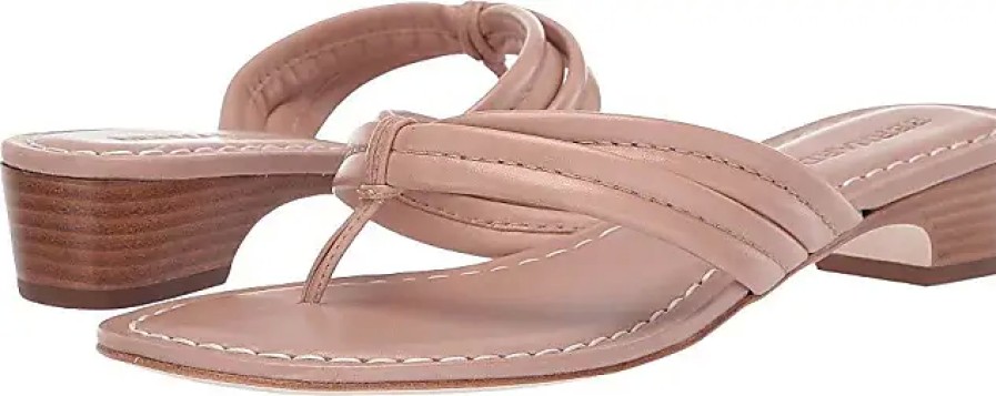 Donne Cane a razzo Infradito | Sandali Con Tacco Miami Demi (Vitello Blush Antico) Scarpe Con Zeppa Da Donna