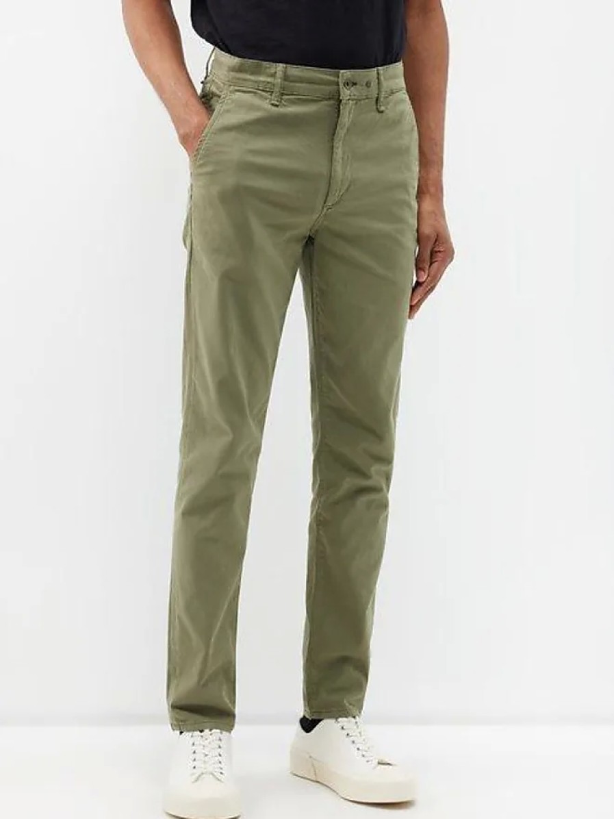 Uomini Dickies Pantaloni | Vestibilita Per 2 Chino In Twill Di Misto Cotone - Uomo - Cachi