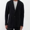 Uomini Alexander McQueen Abiti | Blazer A Pieghe Tecniche - Uomo - Nero