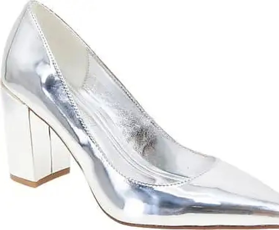 Donne Tutti i santi Scarpe Di Pelle | Decollete Midana A Punta In Argento A Nordstrom, Taglia 5.5