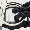 Uomini Ferragamo Gioielleria | Bracciale Gancini Uomo - Misura 19 Nero