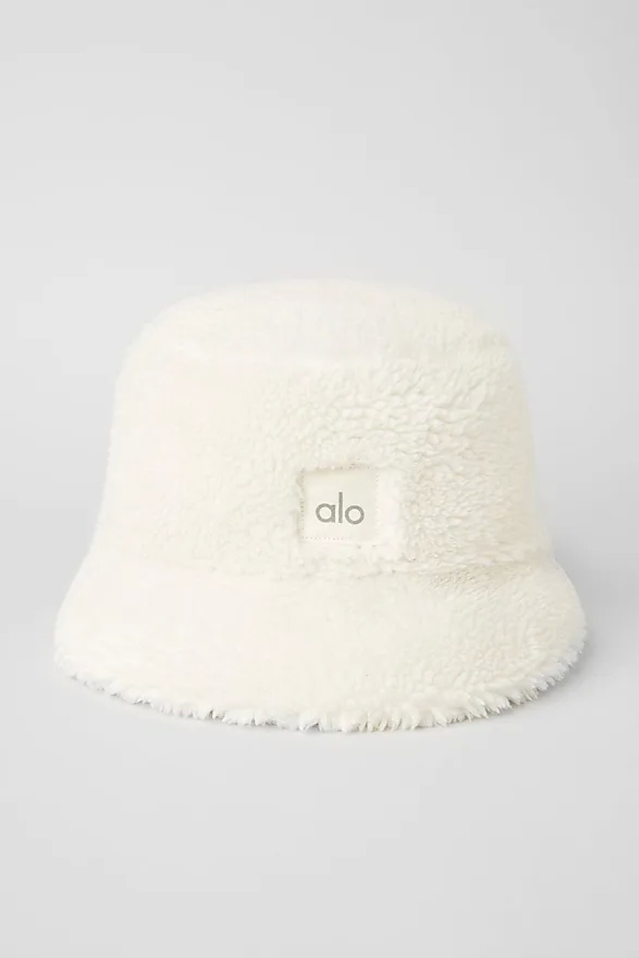 Donne Moncler Cappelli | Cappello Da Pescatore Foxy Sherpa In Bianco Avorio, Taglia: Media/Grande