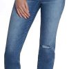 Donne Madre Jeans | Jeans A Gamba Dritta Corta A Vita Media Serene In Blu Corto A Nordstrom, Taglia 25