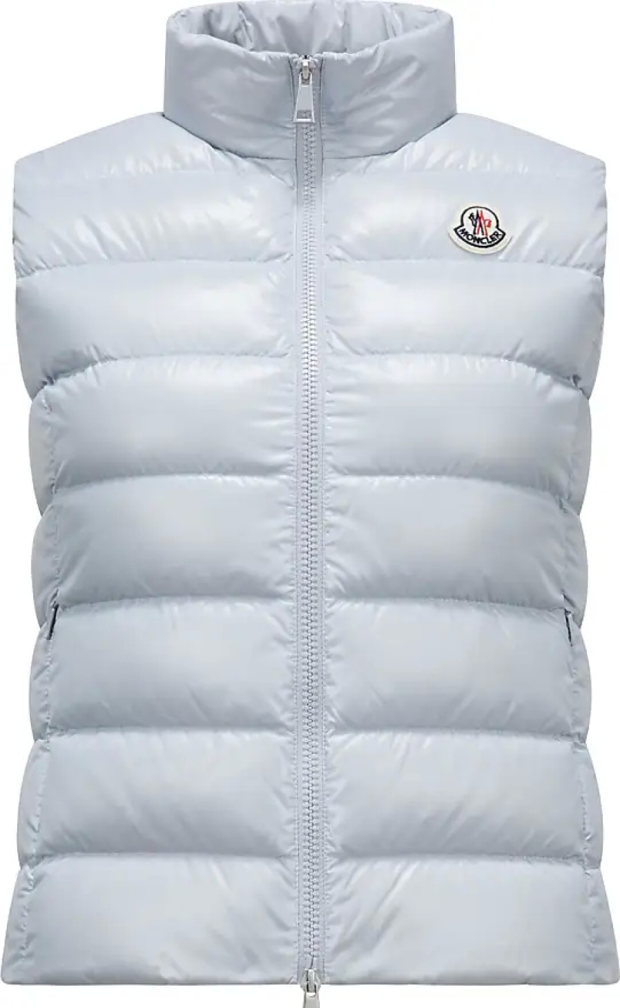 Donne Moncler Gilet | Gilet In Piumino Ghany Grigio Taglia 3