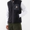 Uomini La parete nord Gilet | Carhartt Wip - Gilet In Pile Con Cerniera Prentis - Uomo - Nero