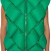 Donne Moncler Gilet | Gilet Imbottito Con Cappuccio Intrecciato In Verde A Nordstrom, Taglia Piccola