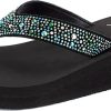 Donne Skechers Infradito | Infradito Multicolori Turchese Africa Da Donna 8,5 M Us