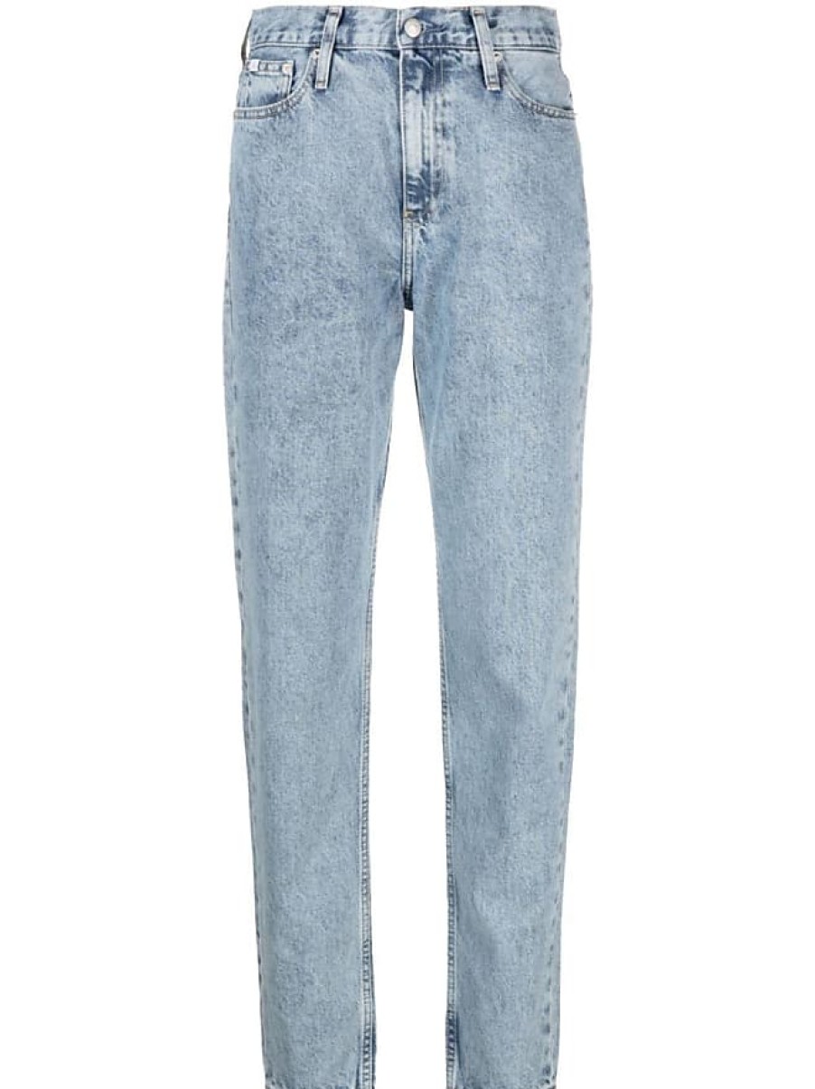 Uomini Madewell Tute | Jeans In Denim Lavato A Gamba Dritta - Donna - Cotone - 27/28 - Blu