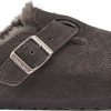 Donne Ganni Pantofole | Zoccoli In Shearling Boston Da Uomo