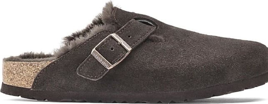 Donne Ganni Pantofole | Zoccoli In Shearling Boston Da Uomo