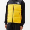 Uomini Moncler Gilet | Gilet In Piumino Retro Nuptse 1996 - Uomo - Giallo Nero