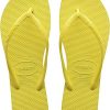 Donne Havaianas Infradito | Sandali Infradito Sottili Da Donna (Pixel Giallo).