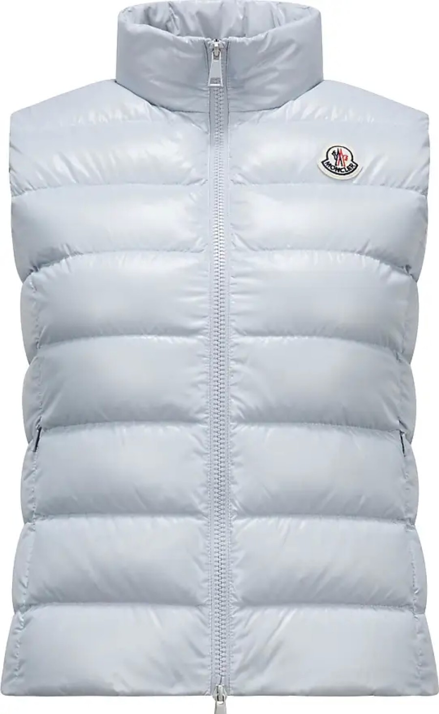 Donne Moncler Gilet | Gilet In Piumino Ghany Grigio Taglia 0