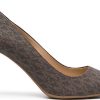 Donne FRANKie4 Scarpe Di Pelle | Milly Decollete In Pelle 80 Mm - Donna - Pelle Di Vitello/Gomma/Gomma - 6.5 - Marrone