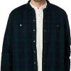 Uomini LLBean Camicie | Camicia Scozzese Scozzese Foderata In Sherpa A Maniche Lunghe Regolare (Orologio Nero) Abbigliamento Da Uomo