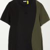 Donne Burberry Magliette | T-Shirt In Jersey Di Cotone Bicolore Adidas Originals - Nero - Xx Small,X Small,Small,Medium,Large,X Large