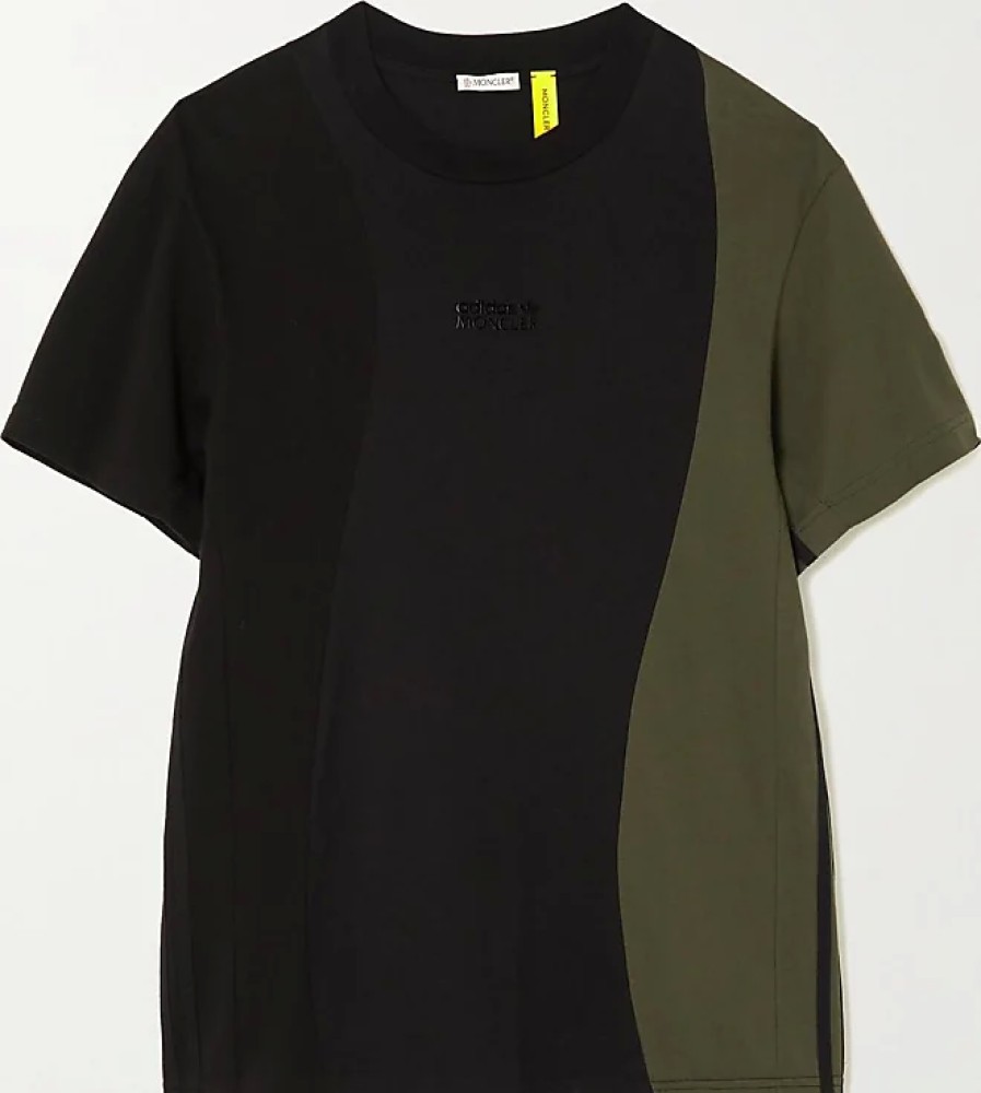 Donne Burberry Magliette | T-Shirt In Jersey Di Cotone Bicolore Adidas Originals - Nero - Xx Small,X Small,Small,Medium,Large,X Large