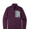 Uomini Robert Barakett Maglioni | Top Da Uomo Con Mezza Zip In Pile Gannett Peak, Taglia Extra Large, In Viola Intenso