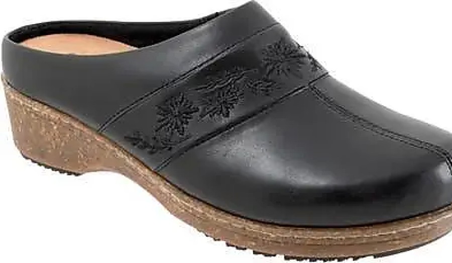 Donne Camminata leggera Muli | Zoccolo Floreale Ricamato Aurora 3.0 In Nero Su Nordstrom, Taglia 5.5