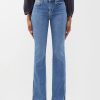 Donne Madre Jeans | Frame - Jeans Le High Flare Slit - Donna - Blu