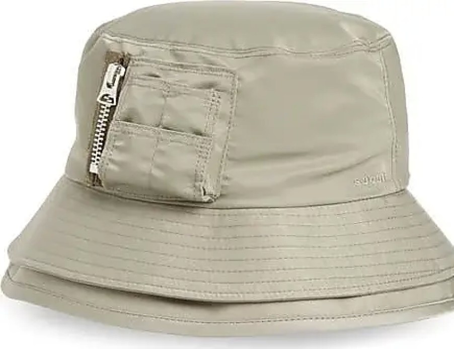 Uomini Quiksilver Cappelli | Cappello A Secchiello Con Tasca In Nylon A Doppia Tesa In L/Cachi Su Nordstrom, Taglia 1