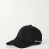 Donne Moncler Tappi | Berretto Da Baseball In Twill Di Cotone Ricamato La Casquette - Nero - 56,58,60