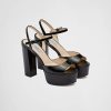 Donne Simone Miller Scarpe Con Plateau | Sandali In Pelle Verniciata Con Tacco Alto