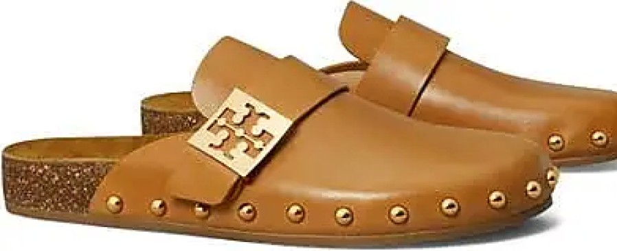 Donne Loeffler Randall Muli | Mule Con Borchie Morbide In Mais Caramellato / Oro A Nordstrom, Taglia 5