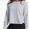 Donne Boden Maglioni | Camicia Girocollo Slouchy Waffle | Grigio Erica Chiaro | X/S