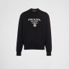 Uomini Balenciaga Maglioni | Felpa Oversize Con Logo In Jersey Di Cotone