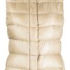 Donne Palm Angels x Moncler Gilet | Gilet Trapuntato Imbottito Giulia - Donna - Piuma D'Oca/Poliammide/Poliammide/Piuma D'Oca - 40 - Neutri