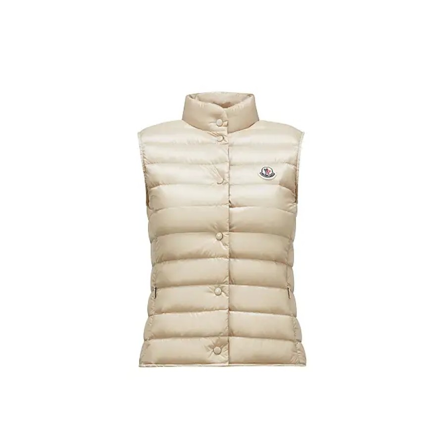 Donne MaxMara Gilet | Gilet In Piumino Liane Beige Taglia 6