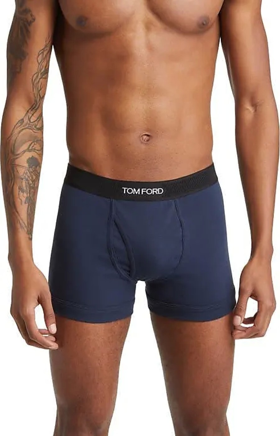 Uomini OM Biancheria Intima | Boxer In Jersey Elasticizzato Di Cotone Blu Scuro A Nordstrom, Taglia Piccola