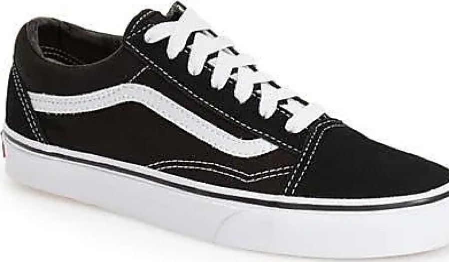 Donne SU Scarpe Da Ginnastica | Sneaker Old Skool Inclusiva Di Genere In Tela Nera Su Nordstrom, Taglia 8.5 Da Donna