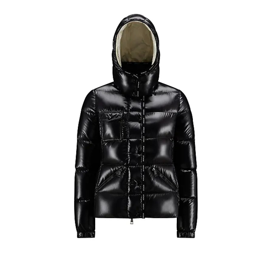 Donne Moncler Giacche | Piumino Corto Flumet Nero Taglia 0