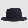 Donne Dreshow Cappelli | Ally - Cappello Fedora In Lana Nera, Regno Unito Ml