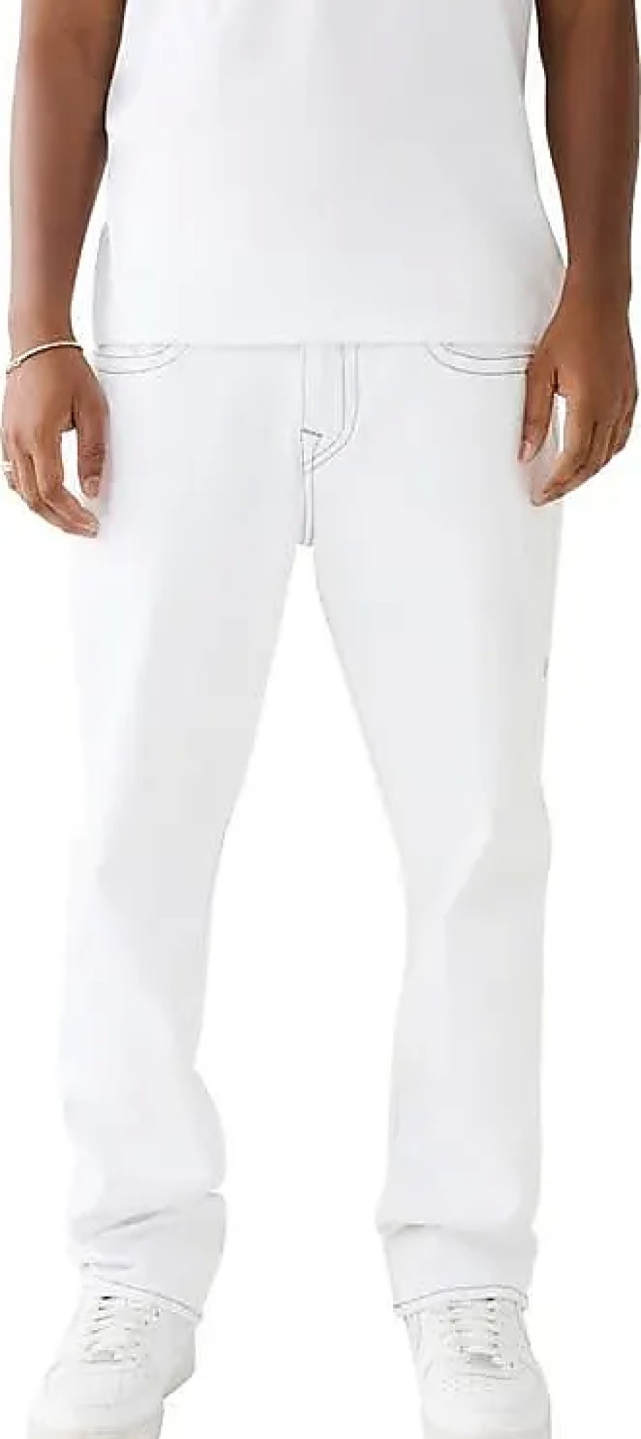 Uomini Liverpool LA Jeans | Jeans Ricky A Gamba Dritta In Bianco Ottico A Nordstrom, Taglia 40