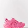 Donne Moncler Scarpe Estive | Scarpe Da Ginnastica Con Pannelli Track - Donna - Rosa