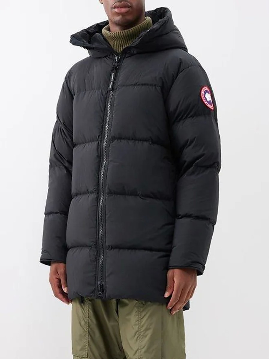 Donne Moncler Cappotti | Parka Trapuntato A Collo Alto Lawrence - Uomo - Nero