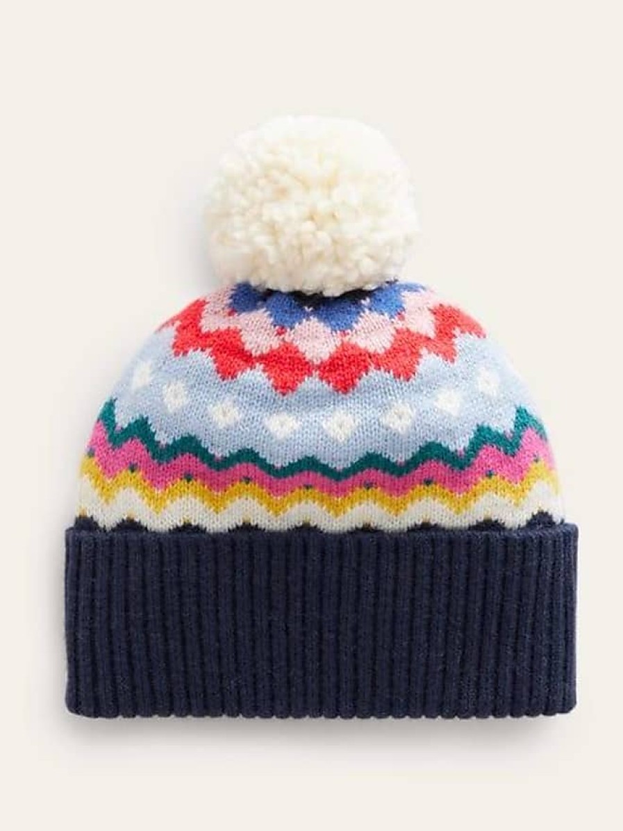 Donne Sonia Rykiel Cappelli Invernali | Cappello Fair Isle Classico Navy Donna Boden