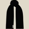 Uomini Dunhill Sciarpe | Sciarpa Nera In Puro Cashmere