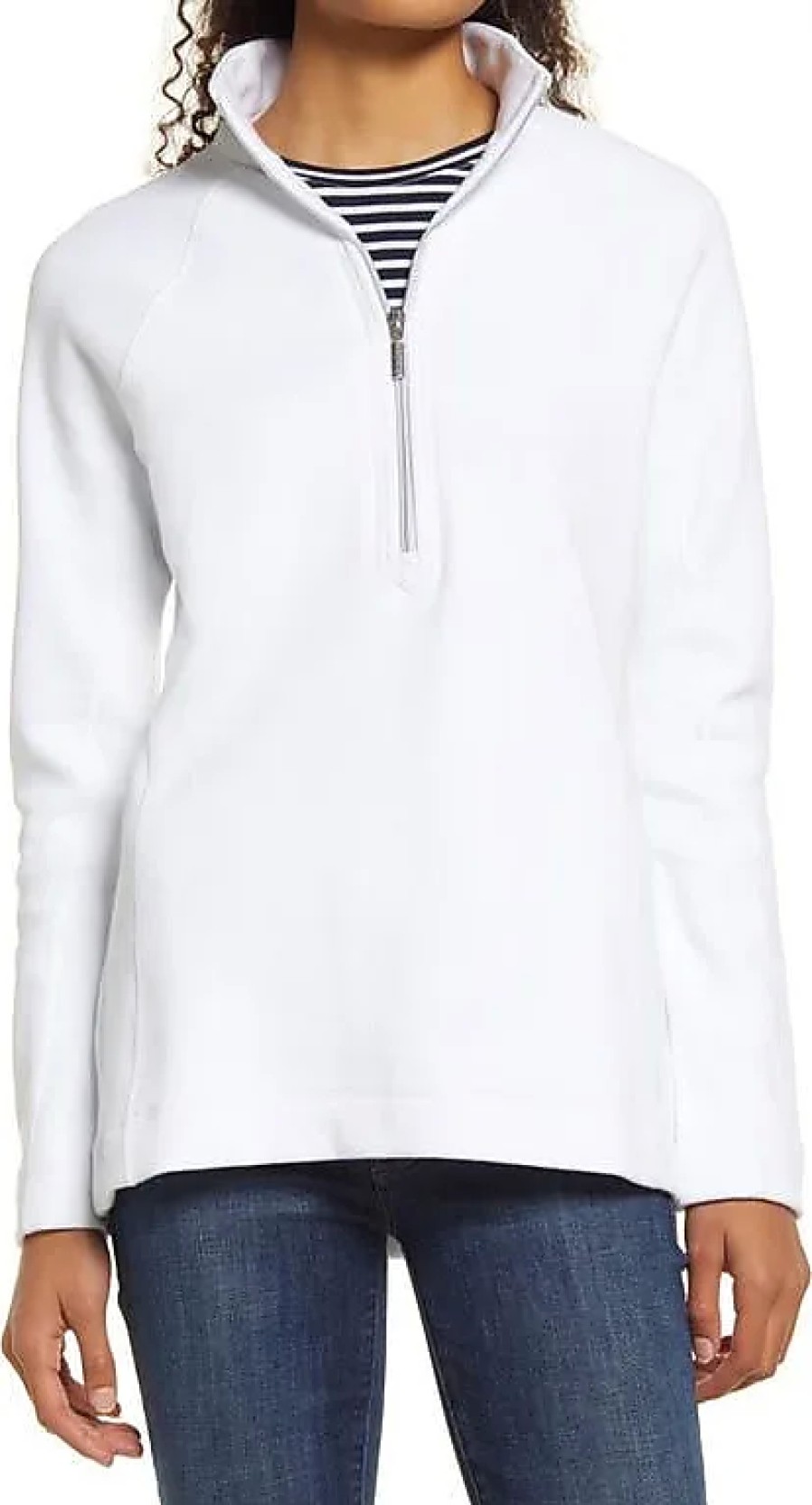 Donne Alo Yoga Maglioni | Nuovo Pullover Aruba Con Mezza Zip In Bianco Su Nordstrom, Taglia X-Small