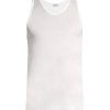 Uomini Dsquared2 Biancheria Intima | Gilet Royal Classic In Cotone Con Scollo Rotondo - Uomo - Bianco