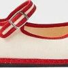 Donne Oca d'Oro Scarpe Estive | Scarpe Mary Jane In Tela Di Cotone - Donna - Crema